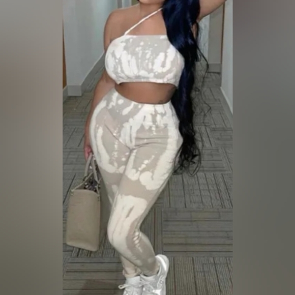 NWT Grey Strapless Sleeveless Two Pieces Set - Picture 2 of 3